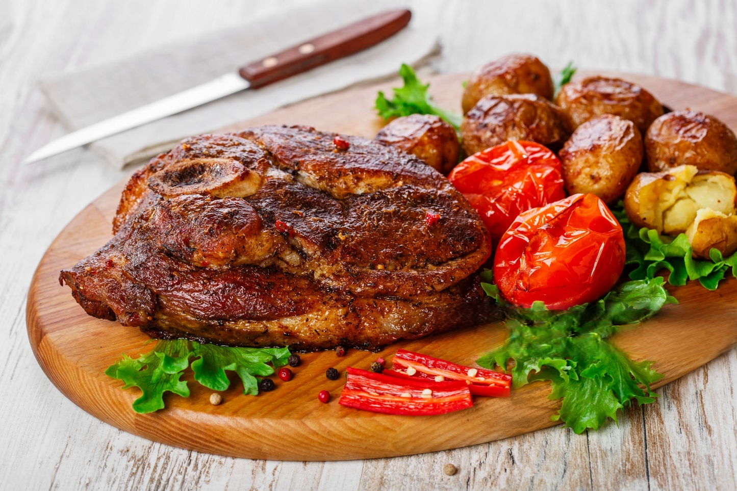 Gigot d'agneau en tranche